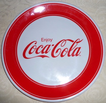 7428-1 € 3,00 coca cola plastic bord.